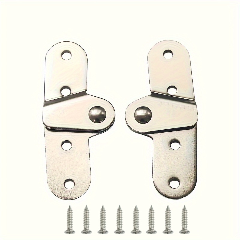 Furniture Rotating Hardware - 2 個のはしご折りたたみヒンジ回転可能なサポートブラケット金属ヒンジ目に見えない高耐久テーブル固定ヒンジ家具ハードウェア