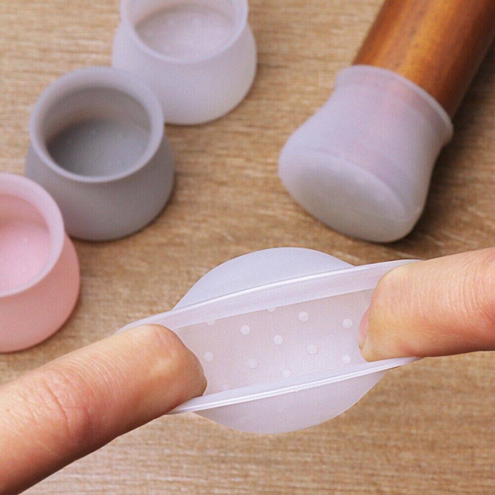 Furniture Hardware Feet - 20 個椅子床プロテクターグレーシリコン椅子脚キャップ保護カバーテーブル脚パッド
