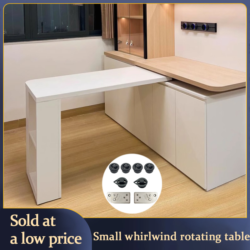 Furniture Rotating Hardware - 小さな旋風回転デスクハードウェア折りたたみカウンタートップ 90 度多機能ダイニングテーブル家具接続部品