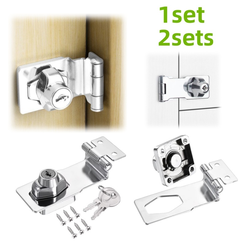 Furniture Hardware Screws - 1/2 セットのノブスタイル家具安全ロック、キャビネット、引き出しロック、キーとネジ付きハードウェアアクセサリーに適しています。
