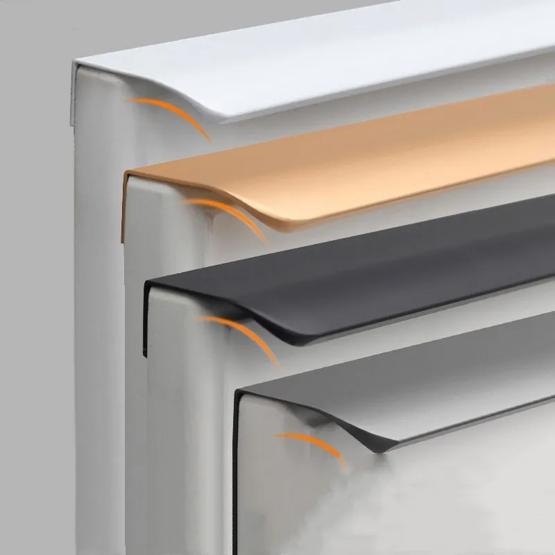 Furniture Rotating Hardware - ゴールドキッチンキャビネットワードローブドア目に見えないドレッシングテーブル引き出しノブ埋め込み家具ハンドル家の装飾黒、白