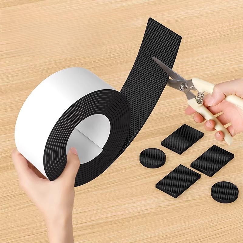 Furniture Hardware Feet - 2 メートルの椅子脚フロアプロテクター、テーブルフットカバー、静音耐摩耗性家具脚キャップ、滑り止めスツール足パッド、ロールタイプ