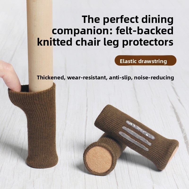 Furniture Hardware Feet - 16個の厚手のフェルト製椅子脚キャップ、耐摩耗性テーブル＆椅子脚プロテクター、傷防止フロアスツールフットカバー