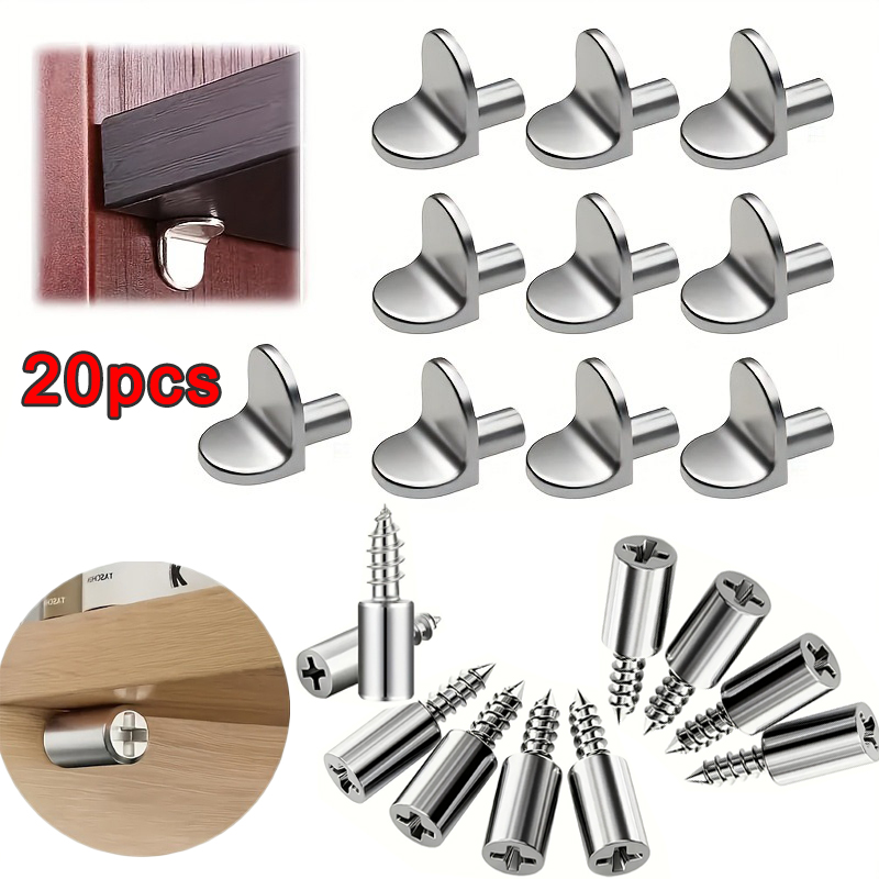 金属製棚支持ペグ、2種類のT型棚ピンとセルフタッピングネジ式 - Furniture Hardware Types のレビューと価格
