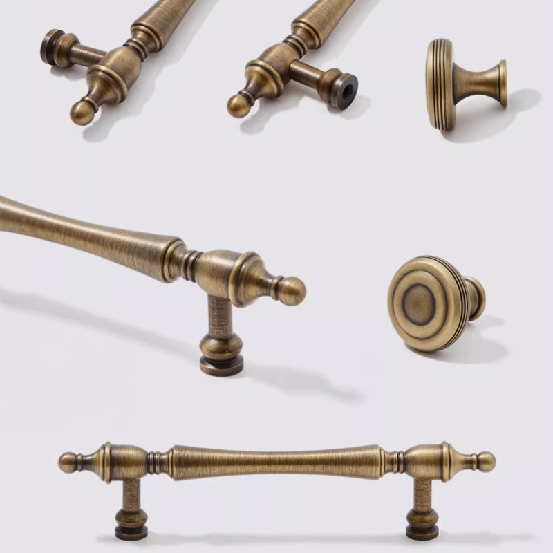 真鍮キャビネットハンドル中国のレトロなワードローブドアハンド - Furniture Hardware High End のレビューと価格