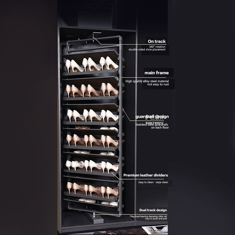 家庭用回転靴ラック,多機能折りたたみ靴ラック,伸縮式,プッシ - Furniture Rotating Hardware のレビューと価格