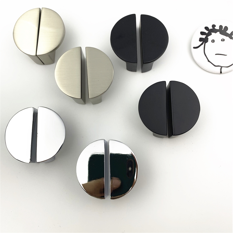 クロームハンドル付きマットブラック亜鉛合金ハウジング,半円形 - Furniture Rotating Hardware のレビューと価格