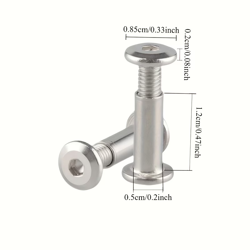 ステンレス製六角ナット＆平頭ネジセット、DIY家具組み立て、 - Furniture Hardware Screws のレビューと価格