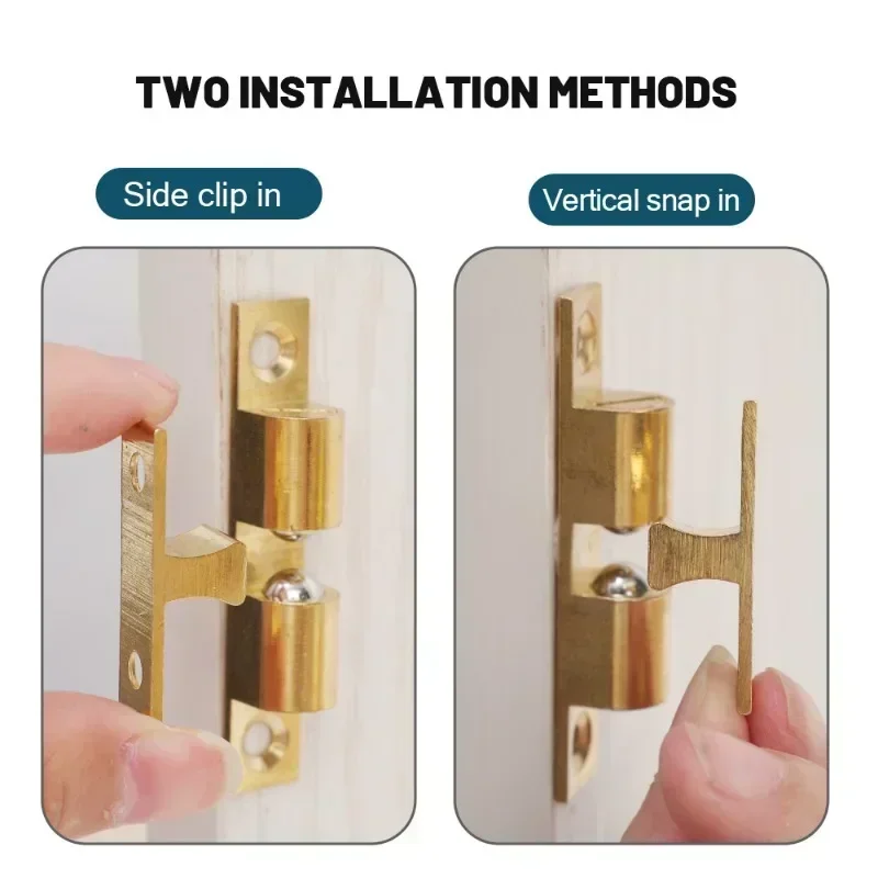 40 ミリメートル家具ドアボールラッチ真鍮ダブルローラーキャ - Furniture Hardware Types のレビューと価格