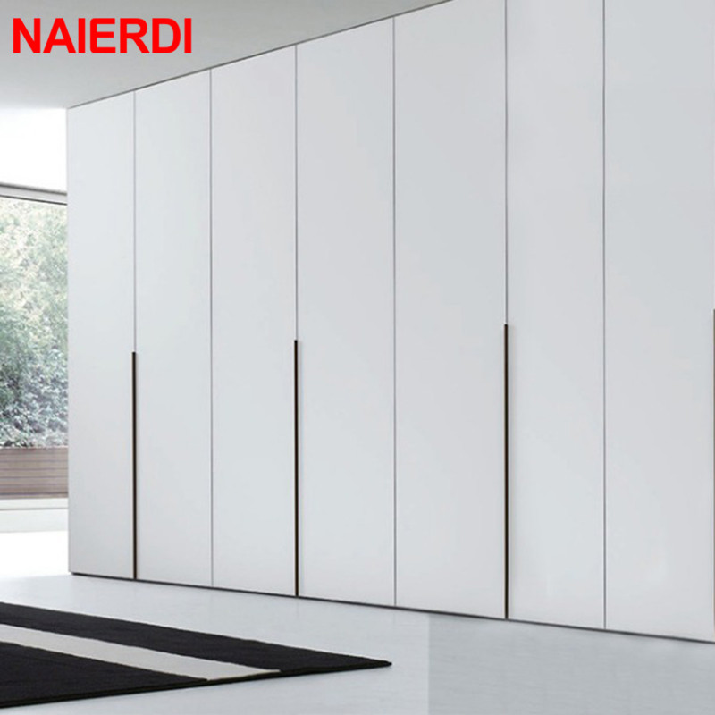Naierdi-アルミニウム合金のドアと引き出しのハンドル, - Furniture Hardware Gold のレビューと価格