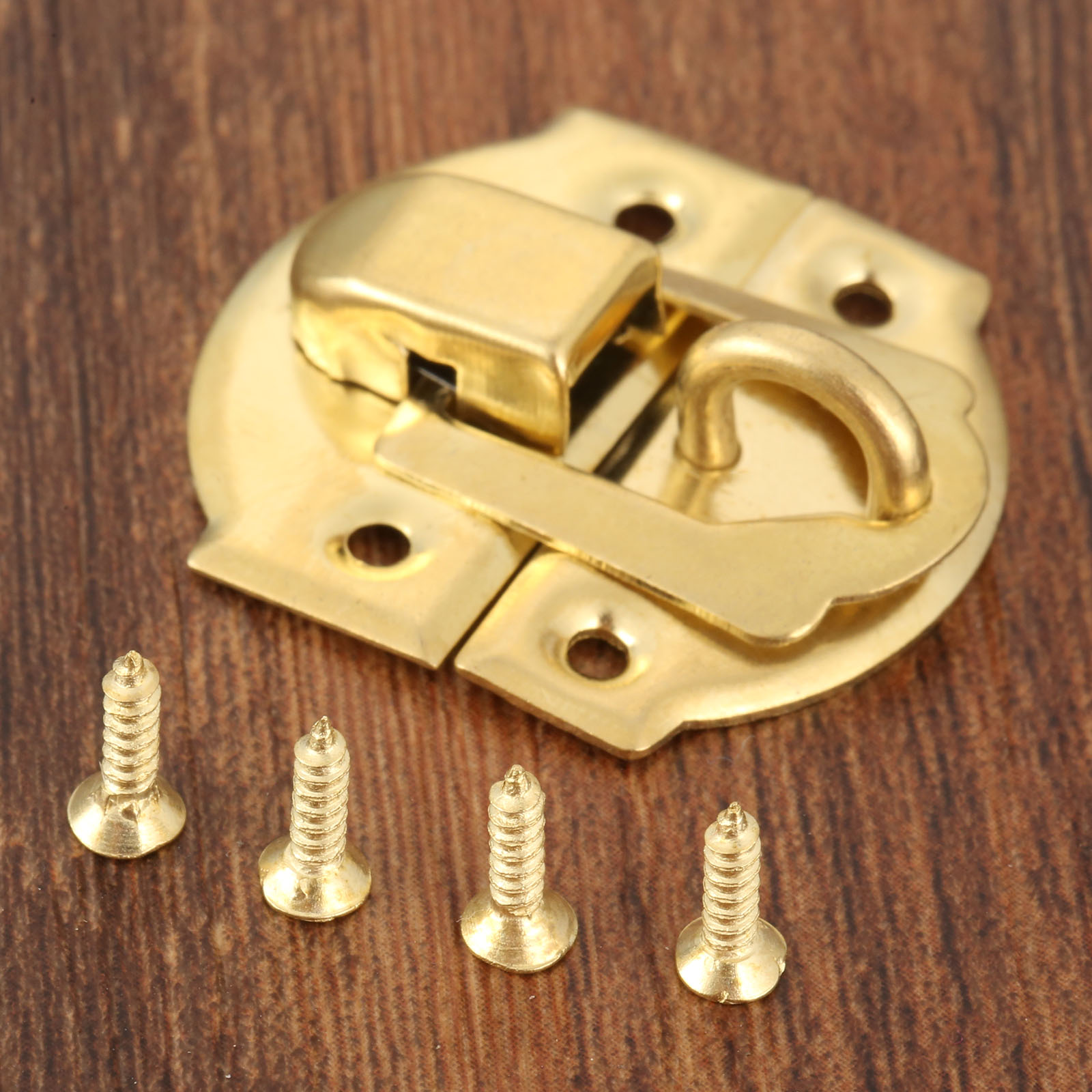 10 個ゴールデンボックスラッチクラスプネジ付き合金ジュエリ - Furniture Hardware Screws のレビューと価格