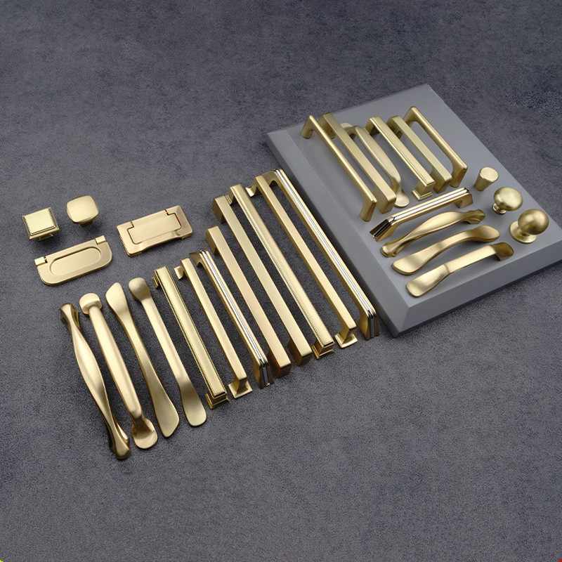 ゴールド家具ハンドルアルミキッチンプルワードローブキャビネッ - Furniture Hardware Gold のレビューと価格