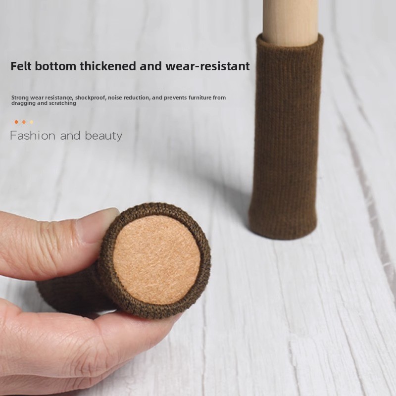 16個の厚手のフェルト製椅子脚キャップ、耐摩耗性テーブル＆椅 - Furniture Hardware Feet のレビューと価格