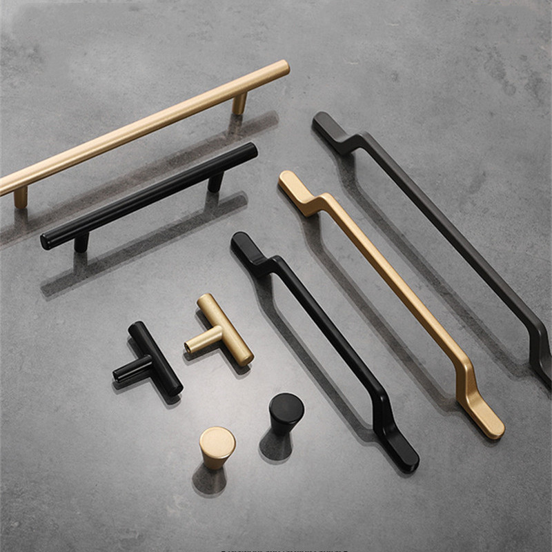 ヨーロッパのシンプルな黒のキッチンキャビネットのドアハンドル - Furniture Rotating Hardware のレビューと価格