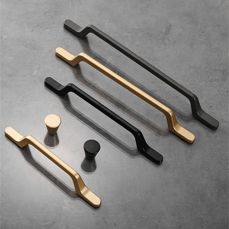 ヨーロッパのシンプルな黒のキッチンキャビネットのドアハンドル - Furniture Rotating Hardware のレビューと価格