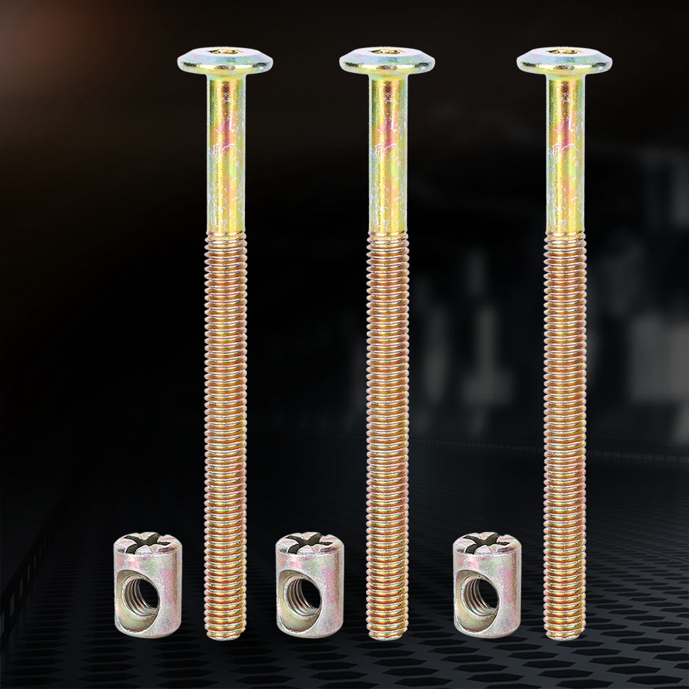 家具コネクター 家具ファスナー M6 炭素鋼製家具ボルト バ - Furniture Hardware Screws のレビューと価格