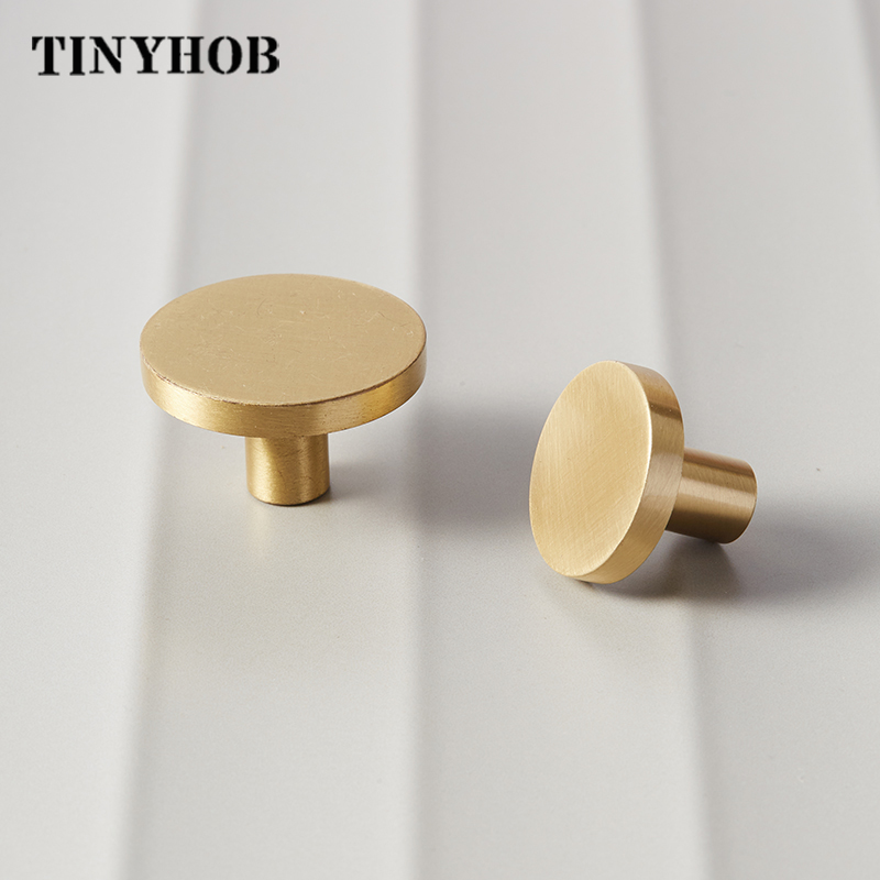 ラウンド真鍮ドレッサーノブ引き出し取手ハンドルキャビネットド - Furniture Hardware Gold のレビューと価格
